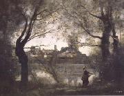 Jean Baptiste Camille  Corot, Mantes (mk11)